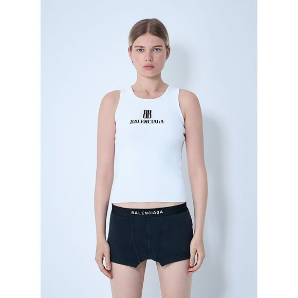Balenciaga Women Logo Motif Tank Top